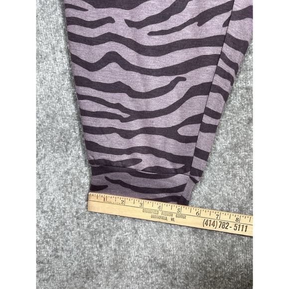 LOGO Lounge Lori Goldstein Jogger Pants Womens‎ 2X Purple Zebra Pull On Pockets - Picture 9 of 9